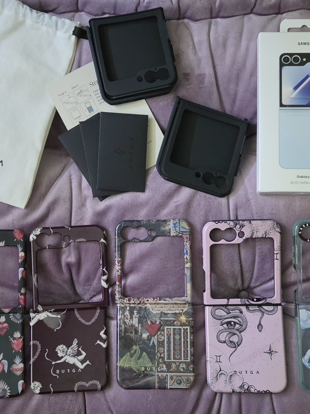 Lot Of 4 BURGA Phone Cases for Galaxy Z Flip 6